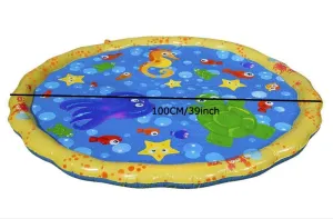 1 Inflatable Mat with Sprinkler for Outdoor Fun