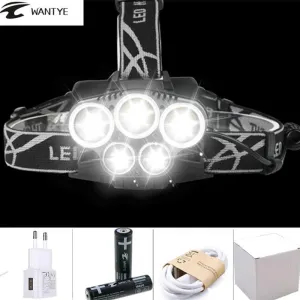 10000lm USB LED Headlamp 3 XML T6 2LED Headlight Head lamp Rechargeable 18650 battery light 6Modes Camping Fishing Flashlight