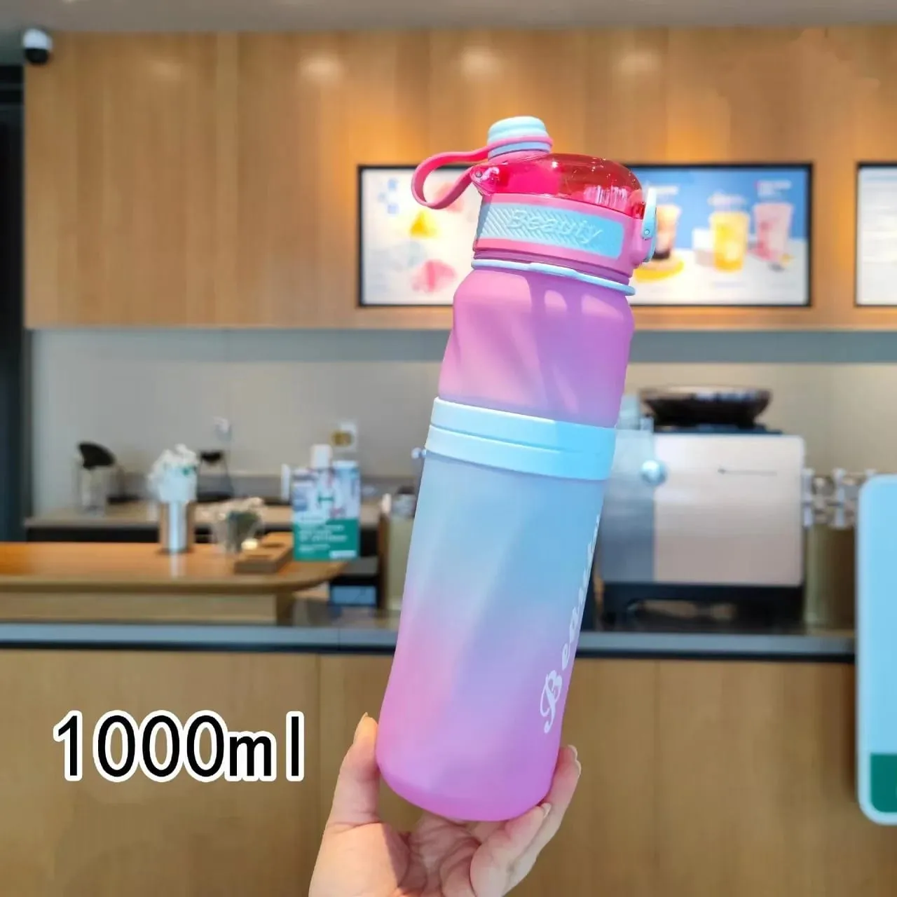 1000ML Sports Plastic Water Bottle