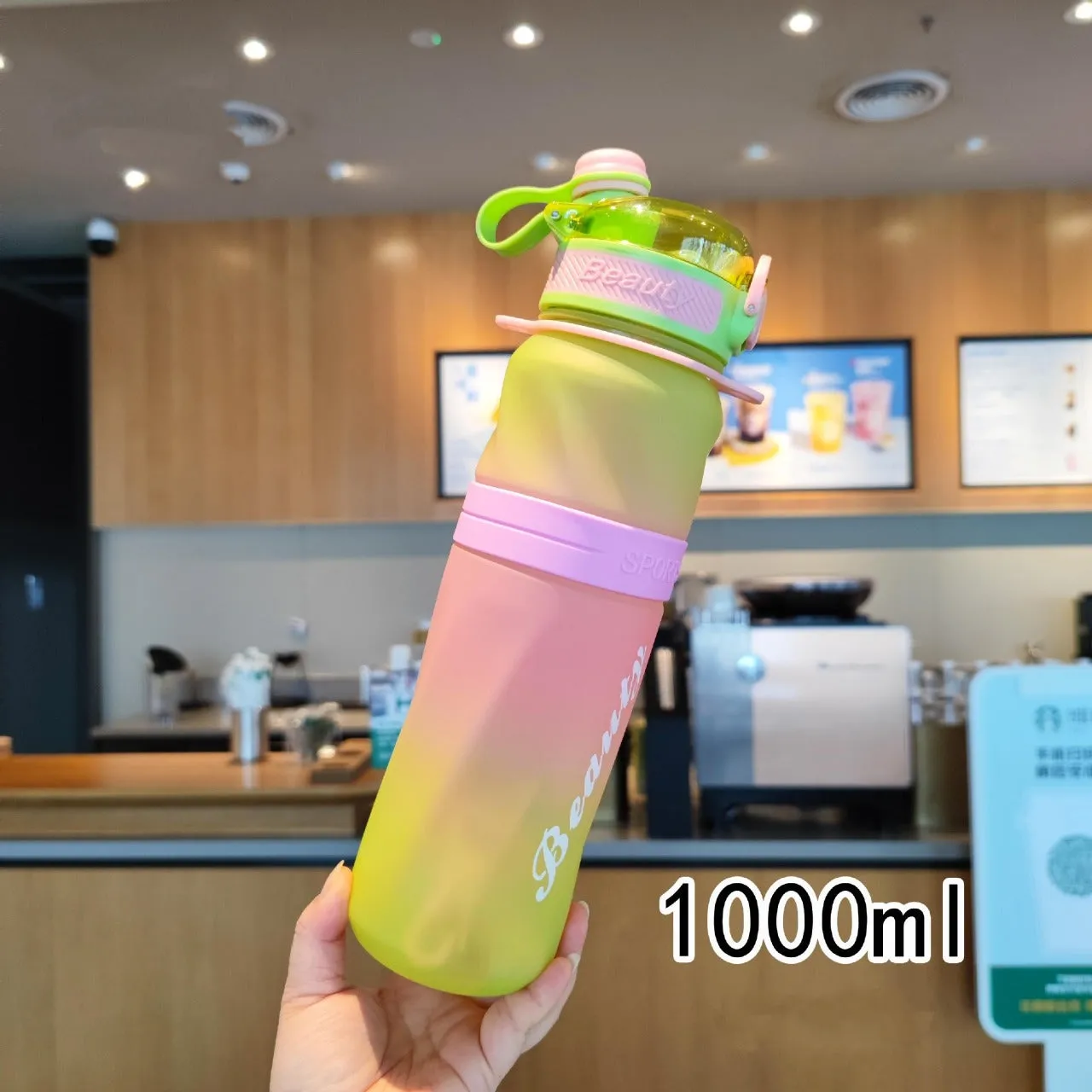 1000ML Sports Plastic Water Bottle