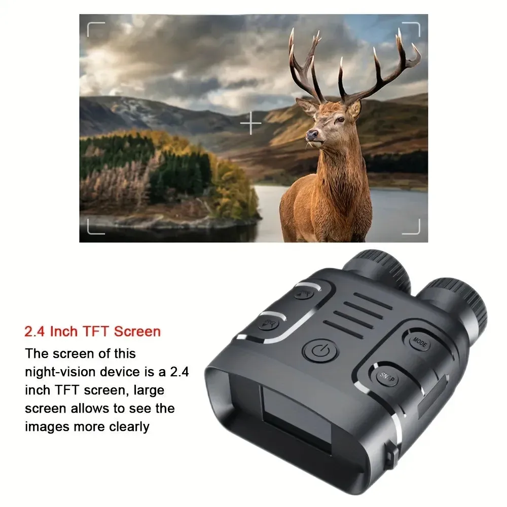 1080P Infrared Night Vision Binoculars – 5X Digital Zoom for Day and Night Use