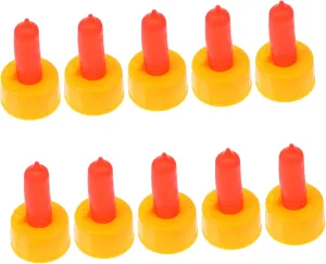 10pcs Goat Pacifier Milk Chicken Livestock Animal Chick Feeders Mammal Cooler Cow Nursing Bottle Puppy Kitten Whelping Kit Breast Food Bowl Rabbit Plate Miracle Quail Red Plastic