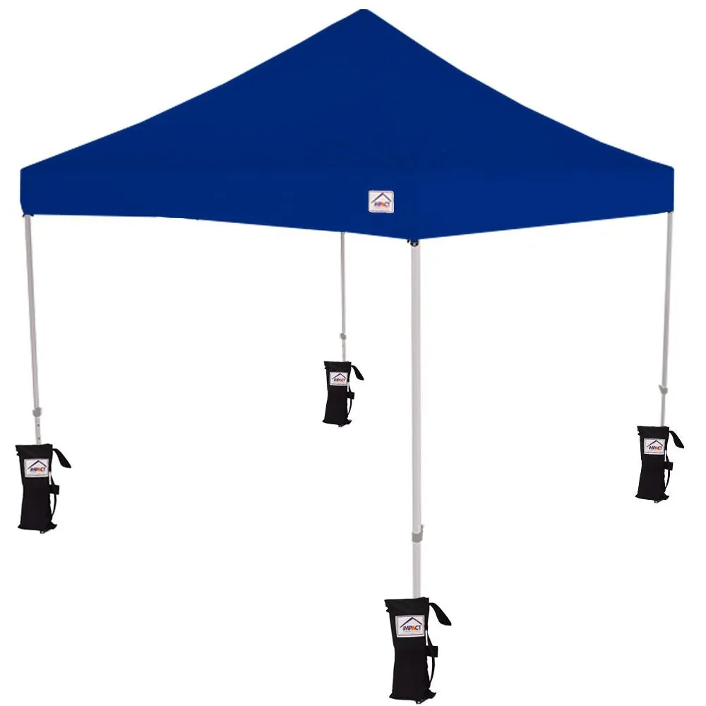 10x10 Recreational Grade Steel Pop Up Canopy Tent with Weight Bags - TL