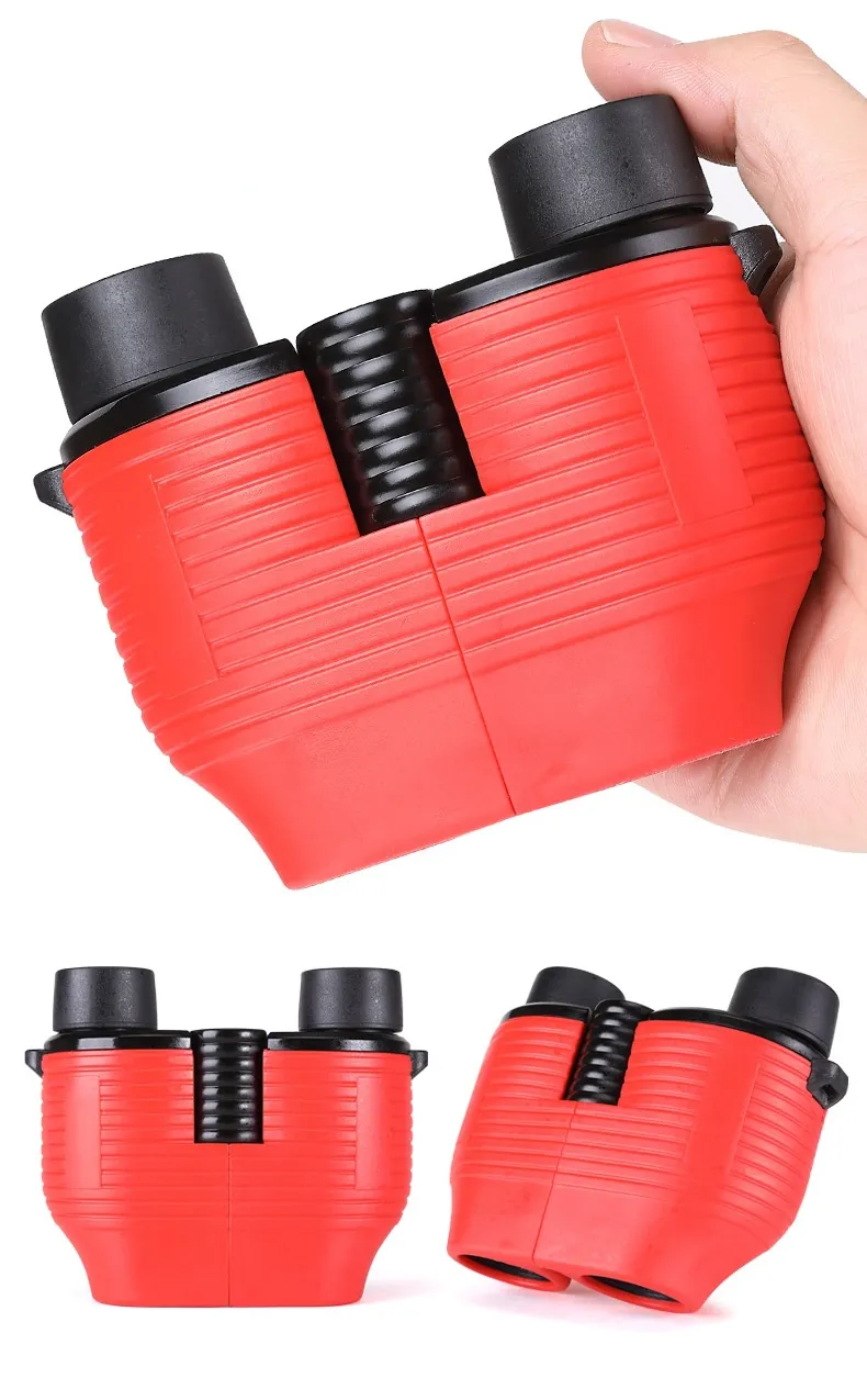 10x25 Binoculars Children's Low Light Night Vision Outdoor Travel High Magnification Fixed Focus Telescope