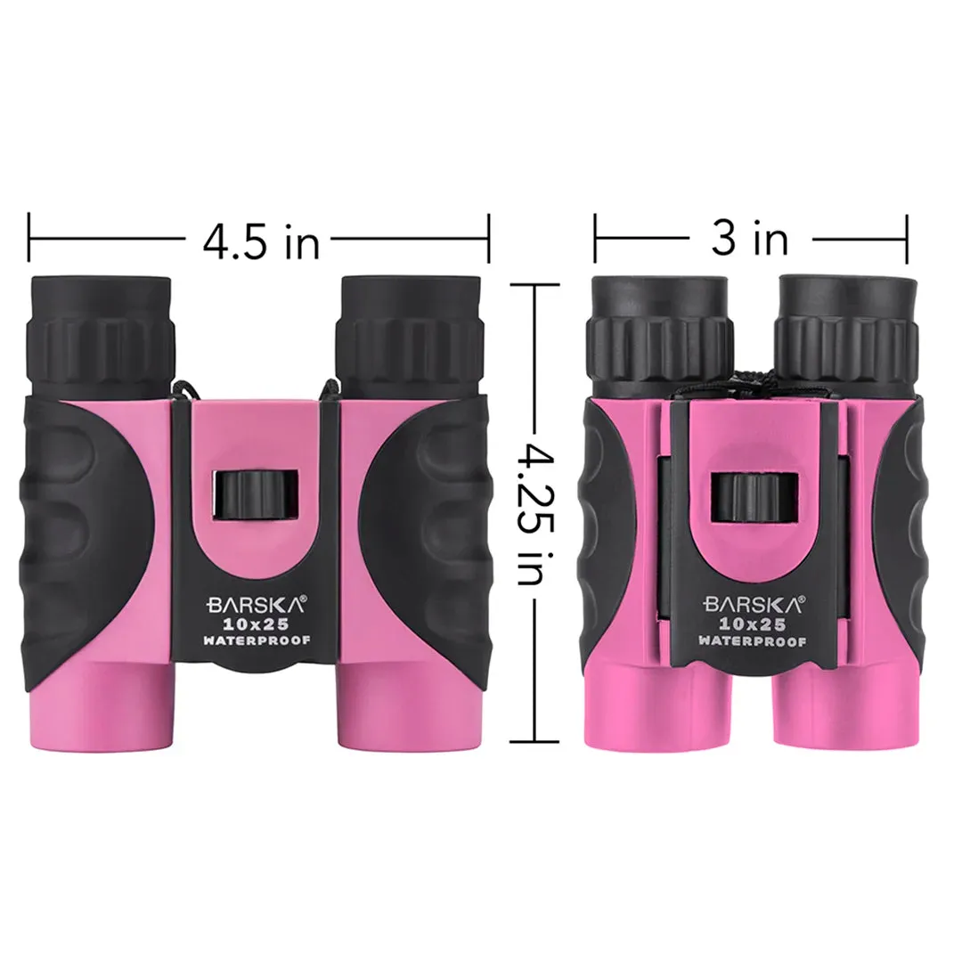 10x25mm Blueline Colorado Compact Waterproof Binoculars, Available in 5 Colors | AB12725, AB12418, AB12726, CO10696