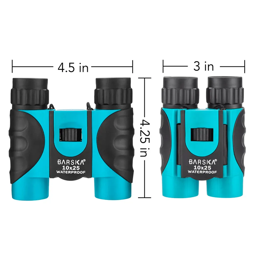 10x25mm Blueline Colorado Compact Waterproof Binoculars, Available in 5 Colors | AB12725, AB12418, AB12726, CO10696