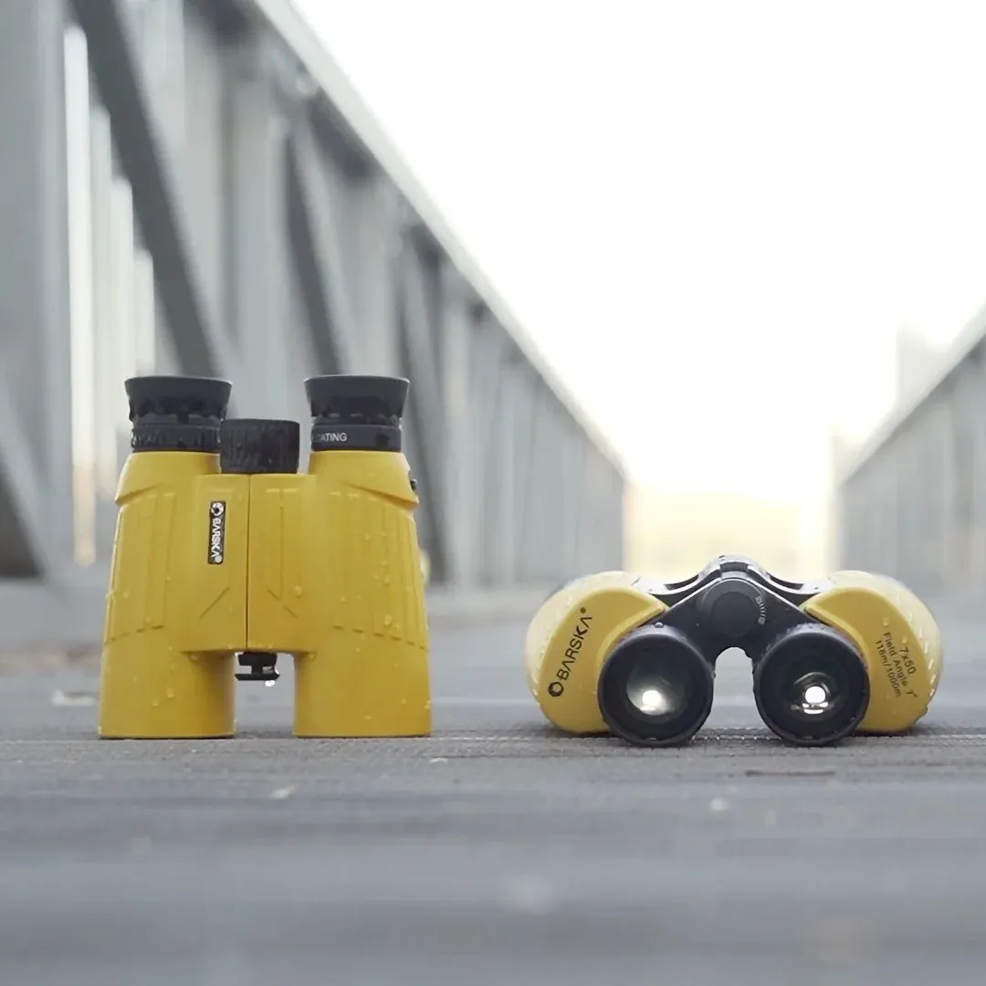 10x30mm Floatmaster Yellow Floating Waterproof Binoculars | AB11092