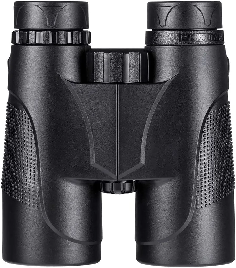 10X42 Roof Prism Binoculars for Adults, HD Professional Telescope Bird Watching Travel Stargazing Hunting Concerts Sports-BAK4 FMC Lens-with Carrying Bag Monocular