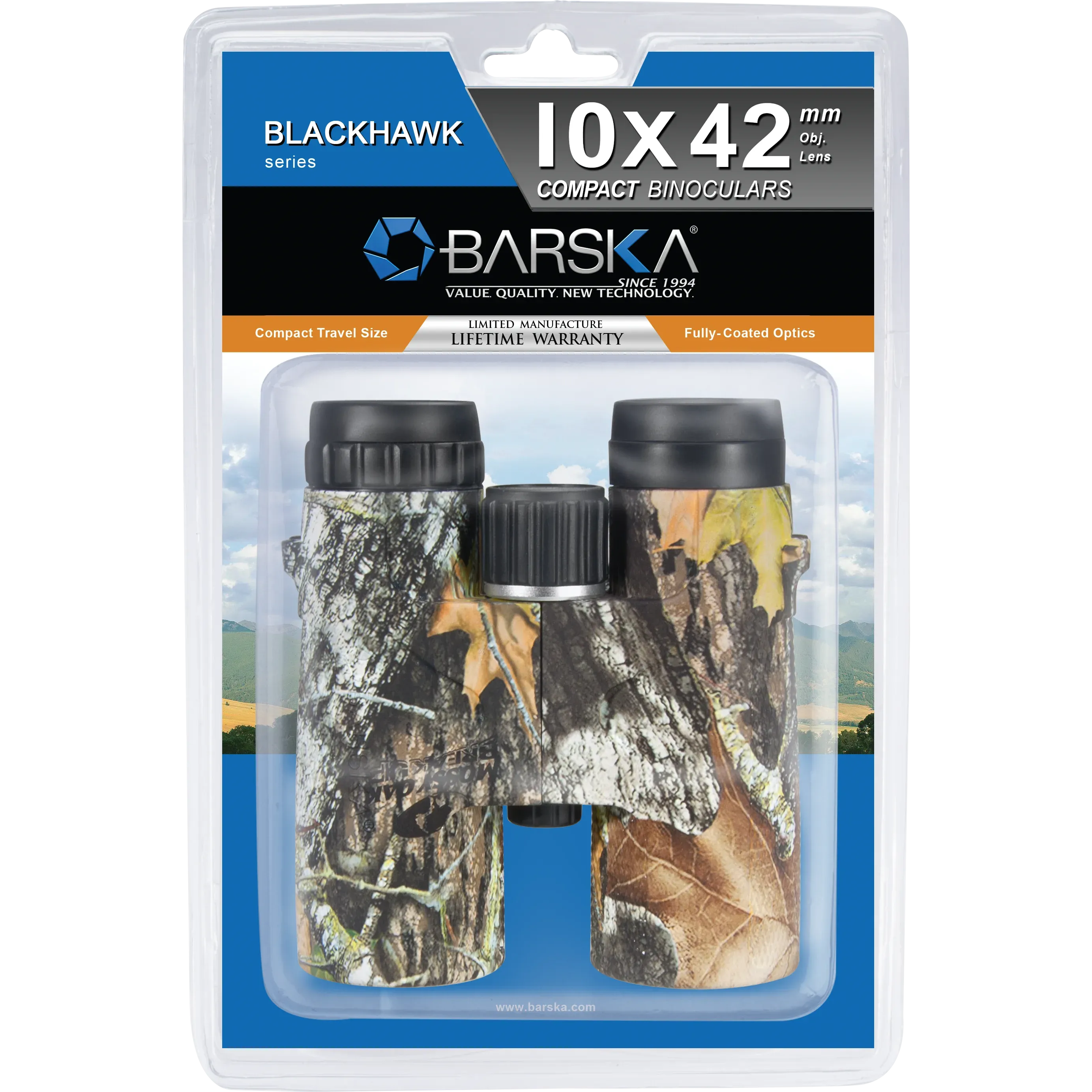10x42mm Blackhawk Waterproof Binoculars Mossy Oak® Break-Up® Camo (Clam Pack) | AB11851