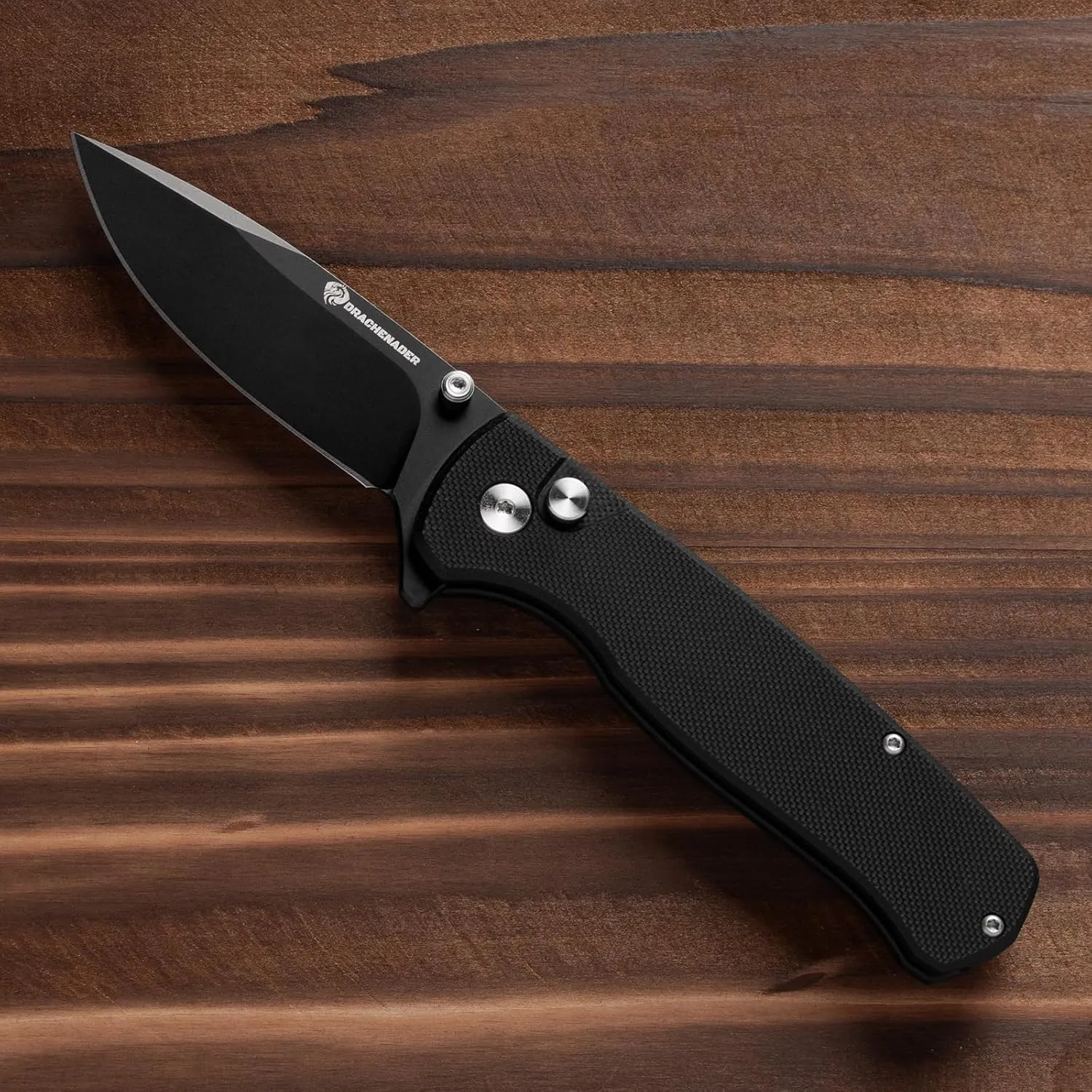 14C28N Pocket Knife for Men with Button Lock Safety Switch Y-M Tactical Folding knife with Clip, G10 Handle and Versatile Nylon Sheath for EDC, Camping, Hiking