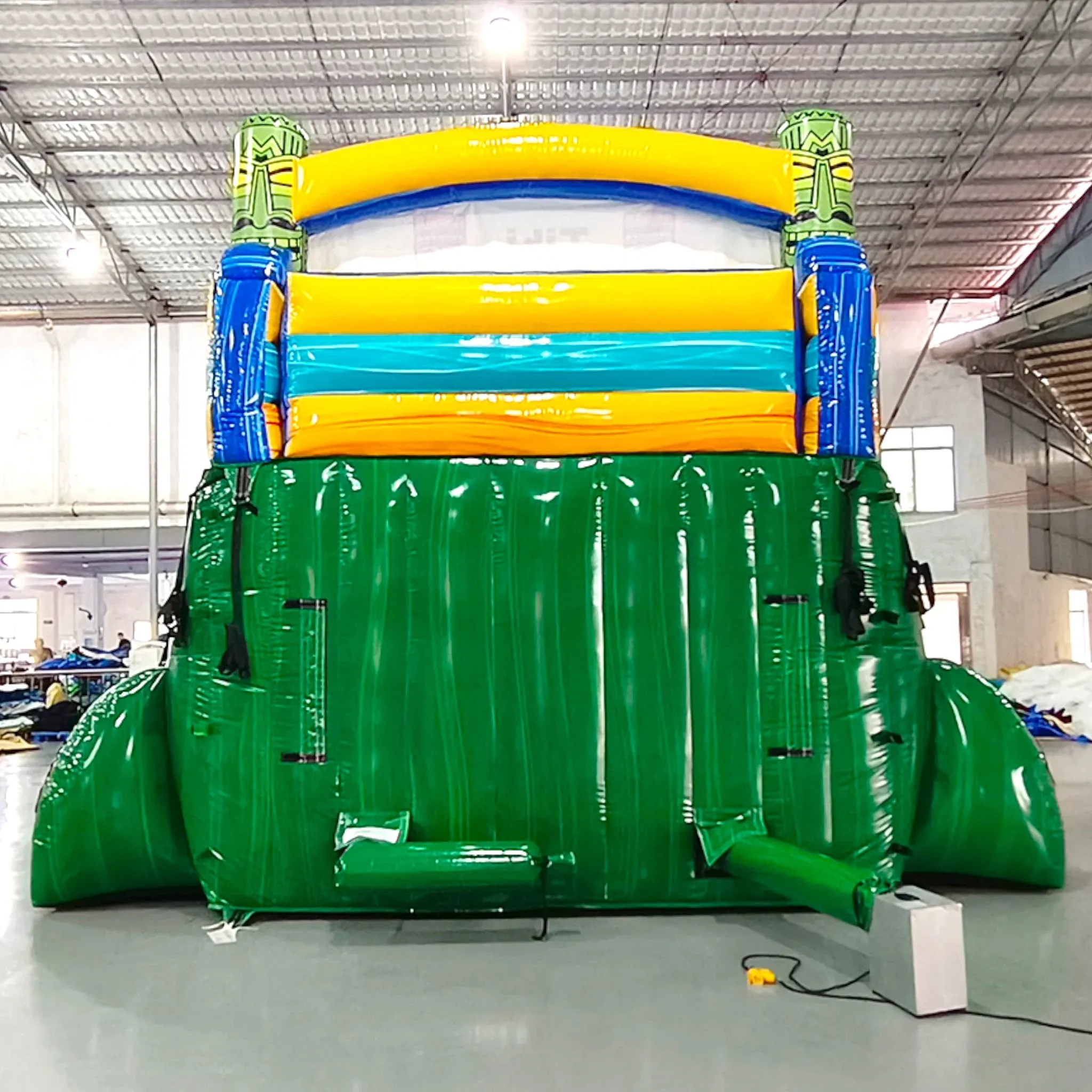 15ft Tiki Shot Dual Lane Center Climb Inflatable Water Slide