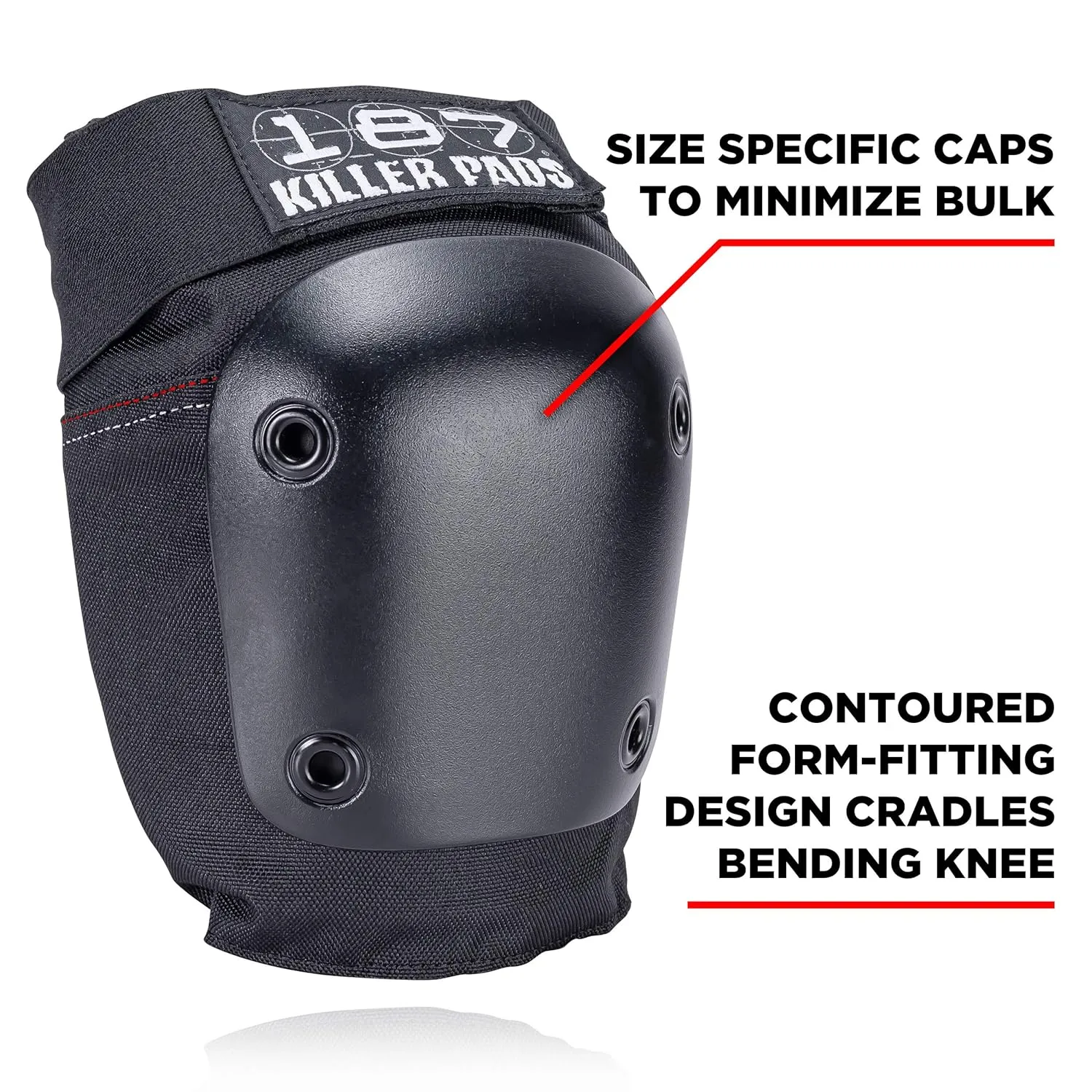 187 KILLER PADS Fly Knee (Black, Large)