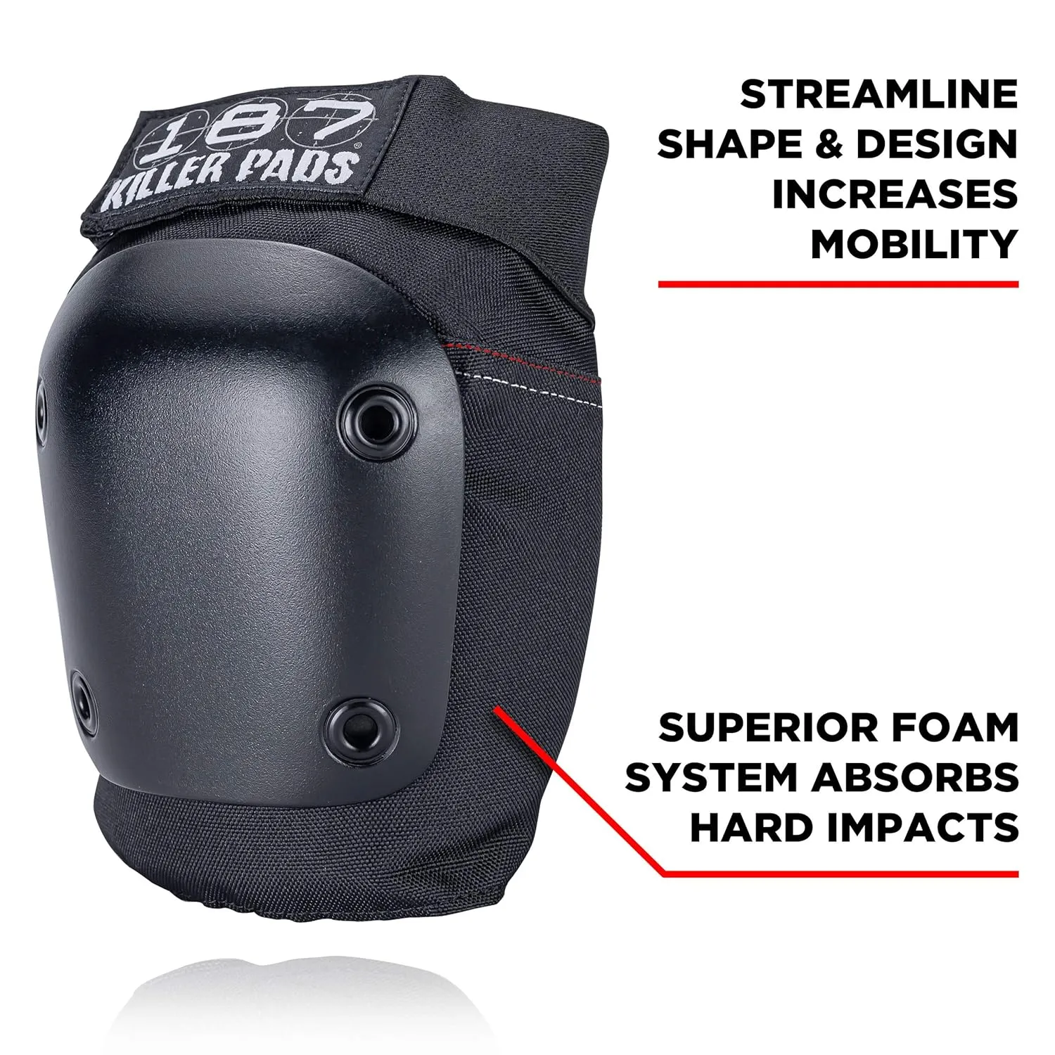187 KILLER PADS Fly Knee (Black, Large)
