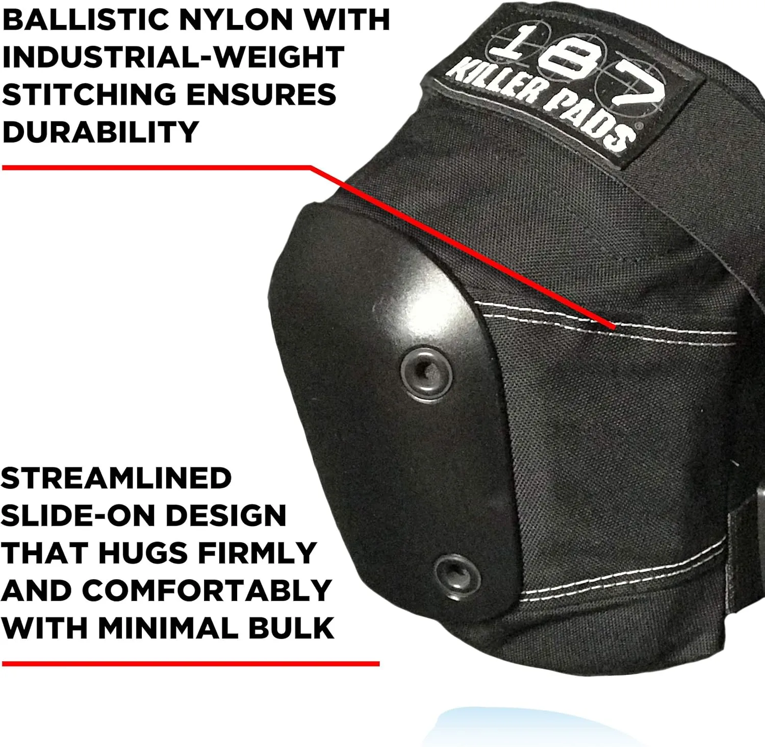 187 Killer Pads Slim Knee Pad for Skate and Skateboarding