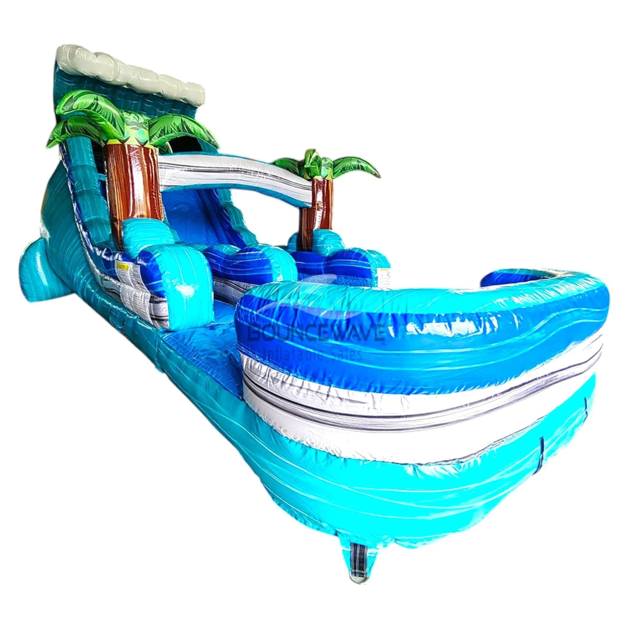 18ft Bahama Wave SL Water Slide with Inflated Splash Pad