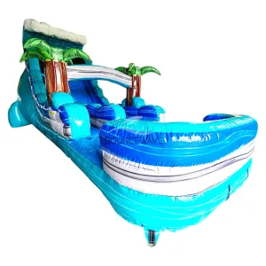 18ft Bahama Wave SL Water Slide with Inflated Splash Pad