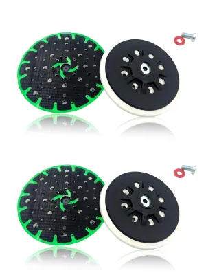 2 Pack Upgraded 202460 6-Inch Hard Back-up Sanding Pad Compatible with Festool ETS EC 150/5 EQ, ETS EC 150/3 EQ, ETS 150/5 EQ, ETS 150/3 EQ Sander, 17/48-Hole Disc