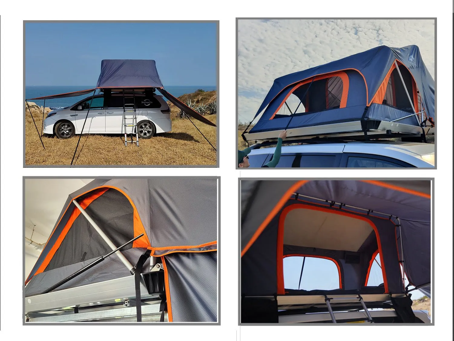 2 People Aluminum Soft Shell Roof Top Tent  MOT-T1000 R