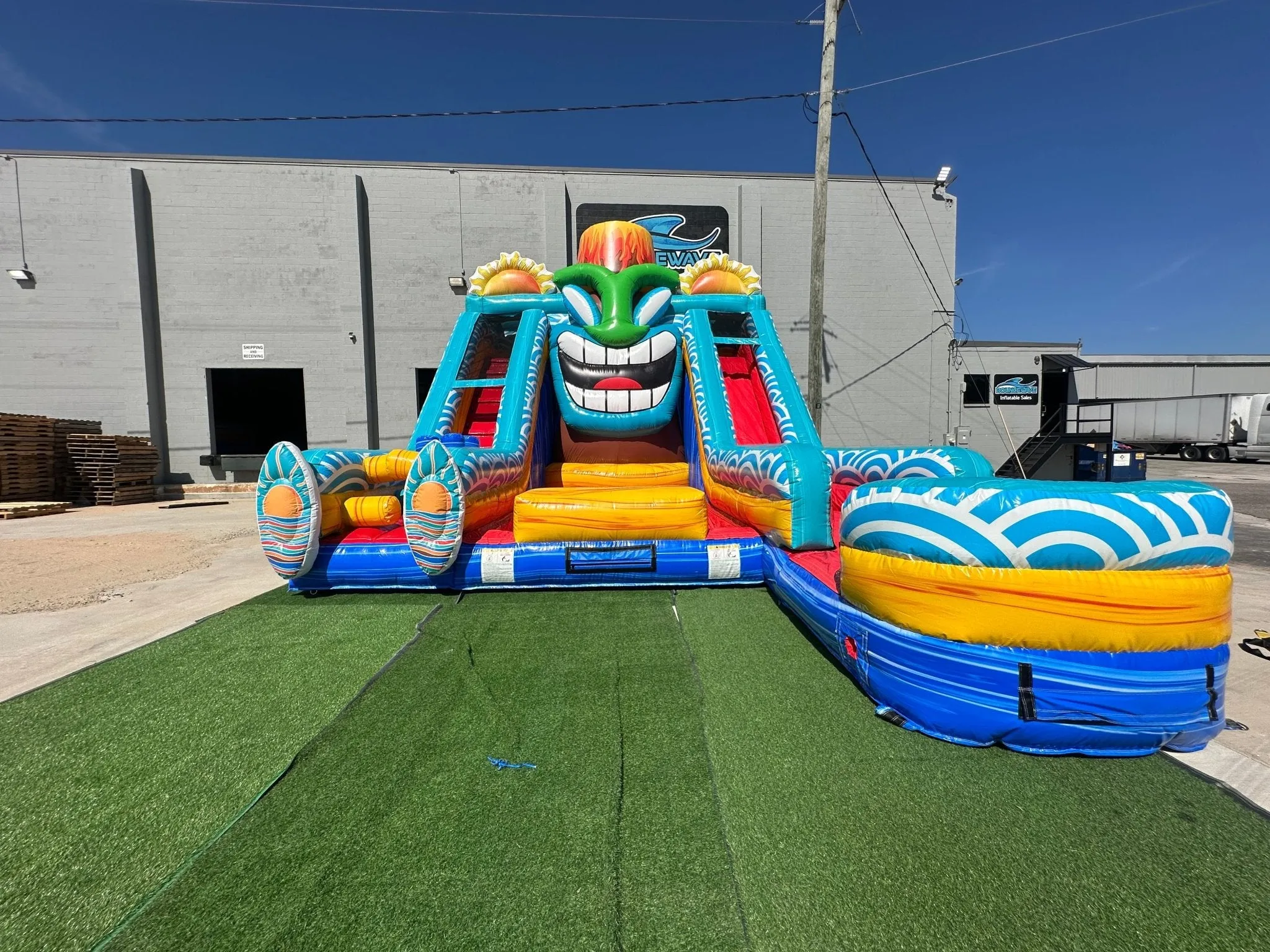 20ft Kona Falls Lagoon Commercial Inflatable Water Slide