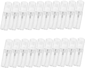 20Pcs Foam Dispensers Refillable Plastic Bottles for Liquid Soap Shampoo and Lotion Travel Friendly Compact Foam Bottle Dispenser for Personal and Family Use
