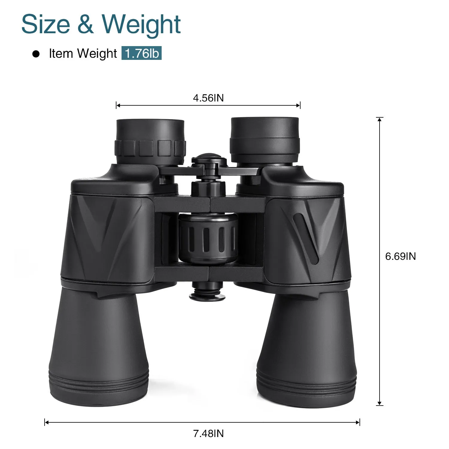 20x50 High Power Military Binoculars, Compact HD Professional/Daily Waterproof Binoculars Telescope for Adults Bird Watching Travel Hunting Football-BAK4 Prism FMC Lens-with Case and Strap (20X50)