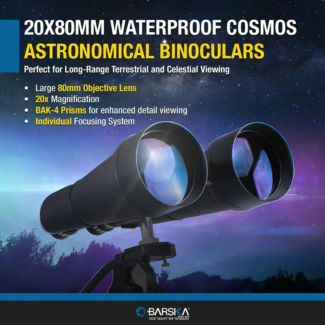 20x80mm Cosmos Astronomical Waterproof Binoculars | AB13640