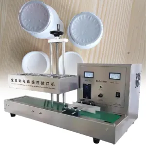 2200W Automatic Aluminum Foil Sealing Machine, Continuous Electromagnetic Induction Band Bag Sealer Plastic Bottle Cap Sealer,110V-15-85mm