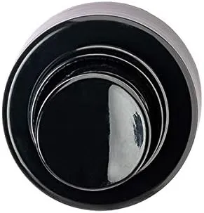 24-410 Smooth Skirt Fine Mist Fingertip Sprayer. With Clear Overcap. 6.875 inch Dip Tube. (BLACK, 20)