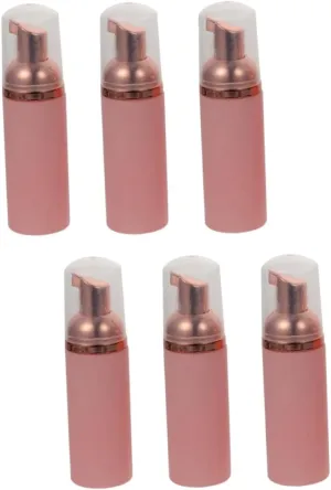 2sets Foaming Pump Shampoo Bottle 50ml Travel Size Odorless Pet Plastic Refillable 3pcs*2