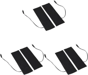 3 Pair 5V USB Electric Heating Film Heater Pads for Warming Feet