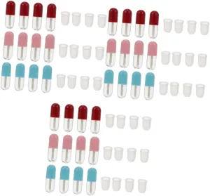 36pcs Mini Capsule Lip Gloss Bottles Refillable Empty Tubes for Lip Gloss Lightweight Portable Cosmetic Containers for Travel and Lotion