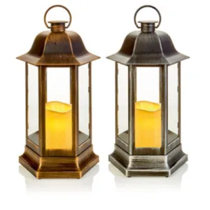 37cm Lantern - Grey