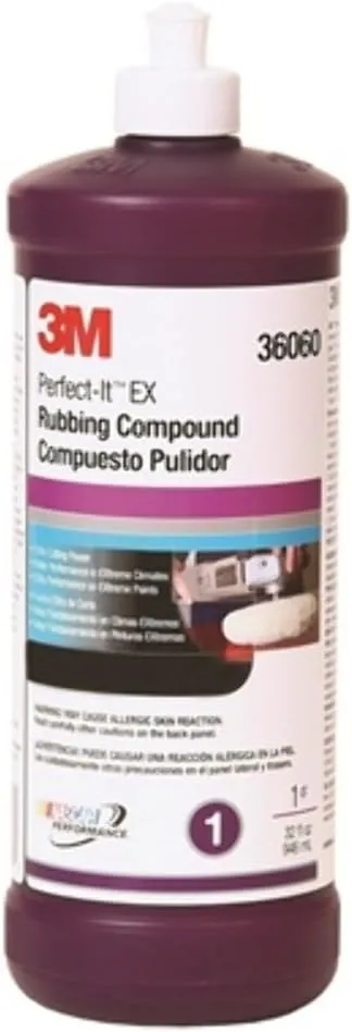 3M 36060 Perfect-It 3000 Extra Cut Rubbing Compound - 1 Quart