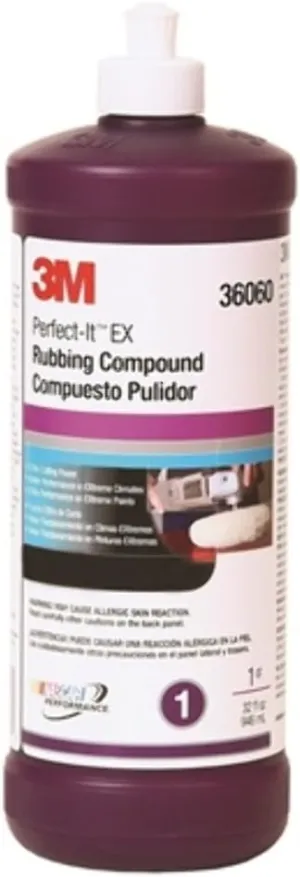 3M 36060 Perfect-It 3000 Extra Cut Rubbing Compound - 1 Quart