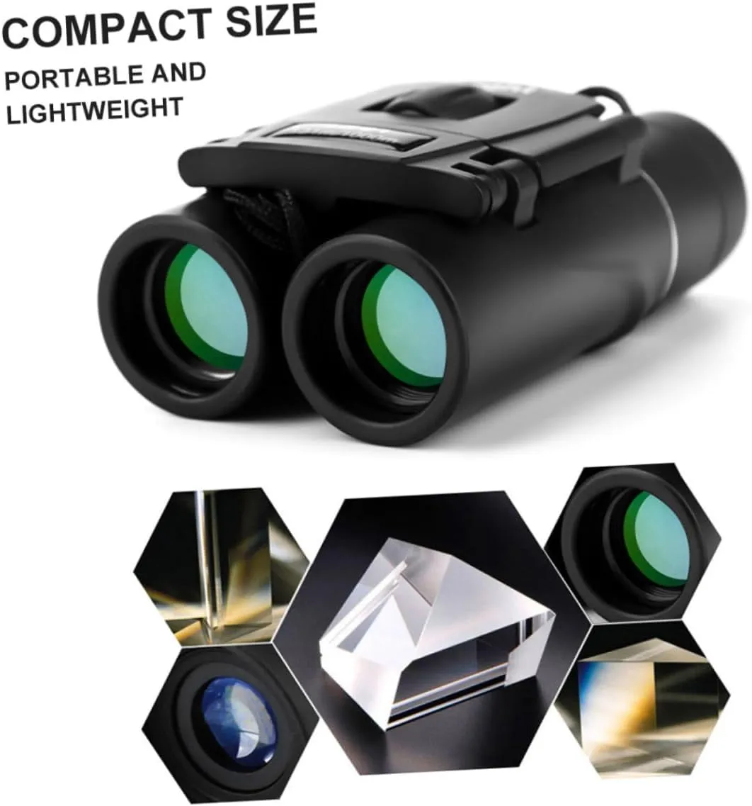 3pcs Binoculars Pocket Binocular Goggles Sightseeing Binocular Safety Goggles for High Definition Binocular Telescope Hunting Binocular Bunoculars Black Metal (Blackx3pcs 9X10X3.5CMx3pcs)