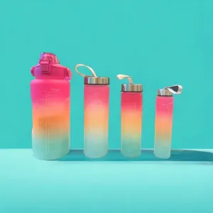 4 in 1 Water Bottle Set (2l, 900ml, 520ml & 300ml).