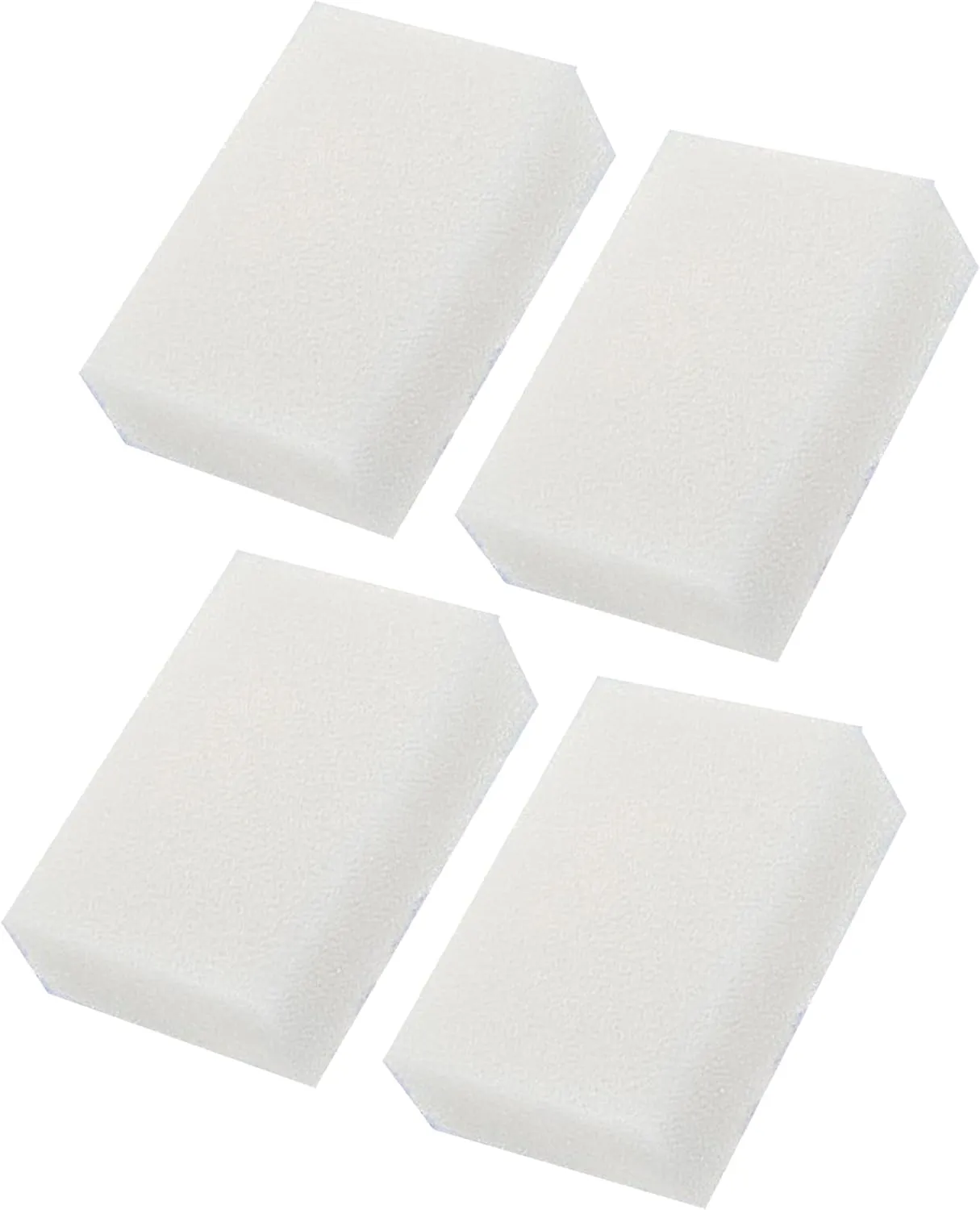 4 Pcs Aquarium Bio Sponge White Foam Filter Pads Compatible with Aqua Clear 70/300 Filtration Systems