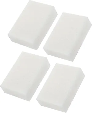 4 Pcs Aquarium Bio Sponge White Foam Filter Pads Compatible with Aqua Clear 70/300 Filtration Systems