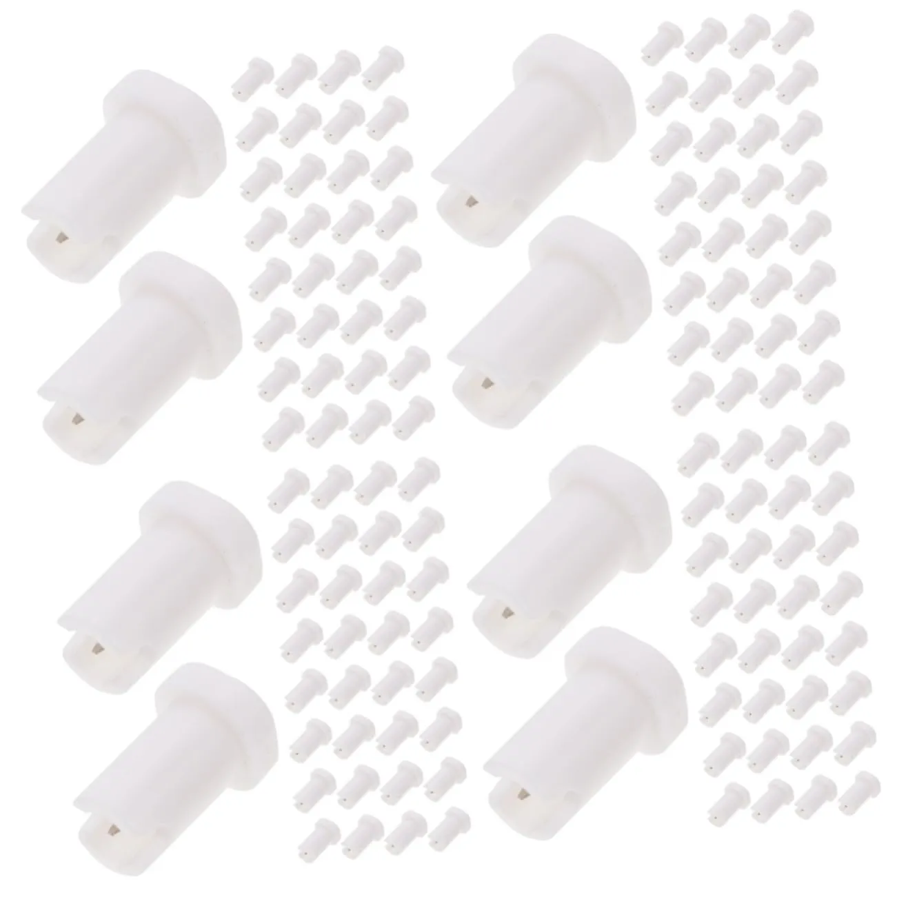 400pcs Eyelash Glue Bottle Tips -clog Needles for Precision Dispensing for Salon Home Use Nozzle Tools