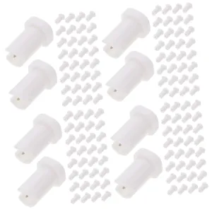 400pcs Eyelash Glue Bottle Tips -clog Needles for Precision Dispensing for Salon Home Use Nozzle Tools