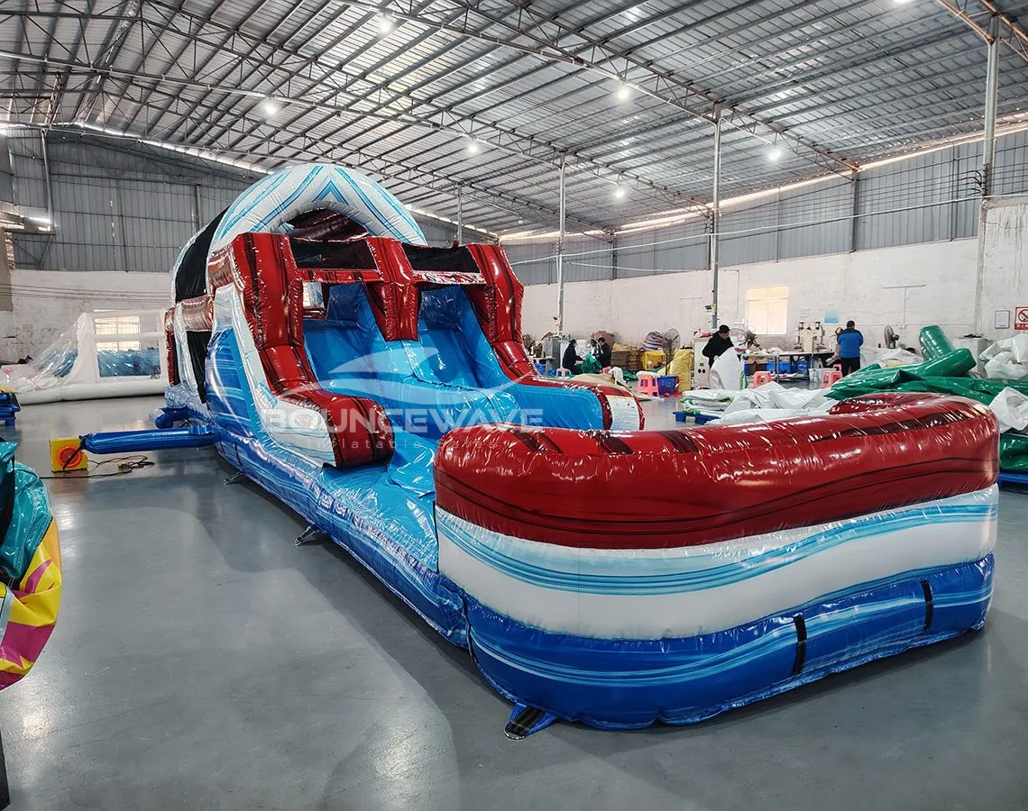 46ft American Thunder Commercial Hybrid Inflatable Obstacle Course