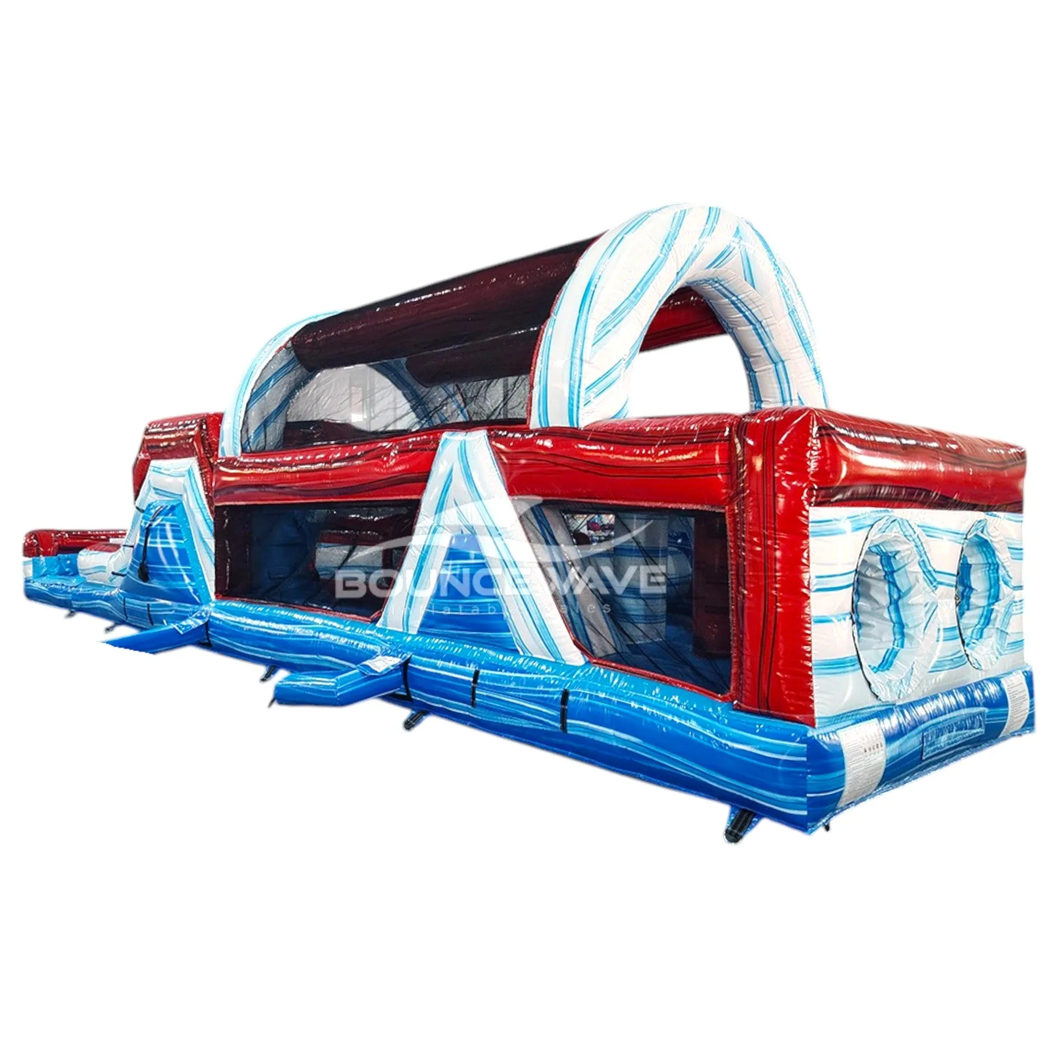 46ft American Thunder Commercial Hybrid Inflatable Obstacle Course