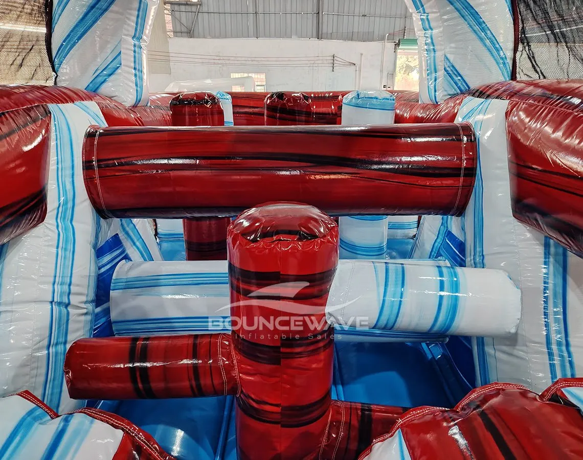 46ft American Thunder Commercial Hybrid Inflatable Obstacle Course