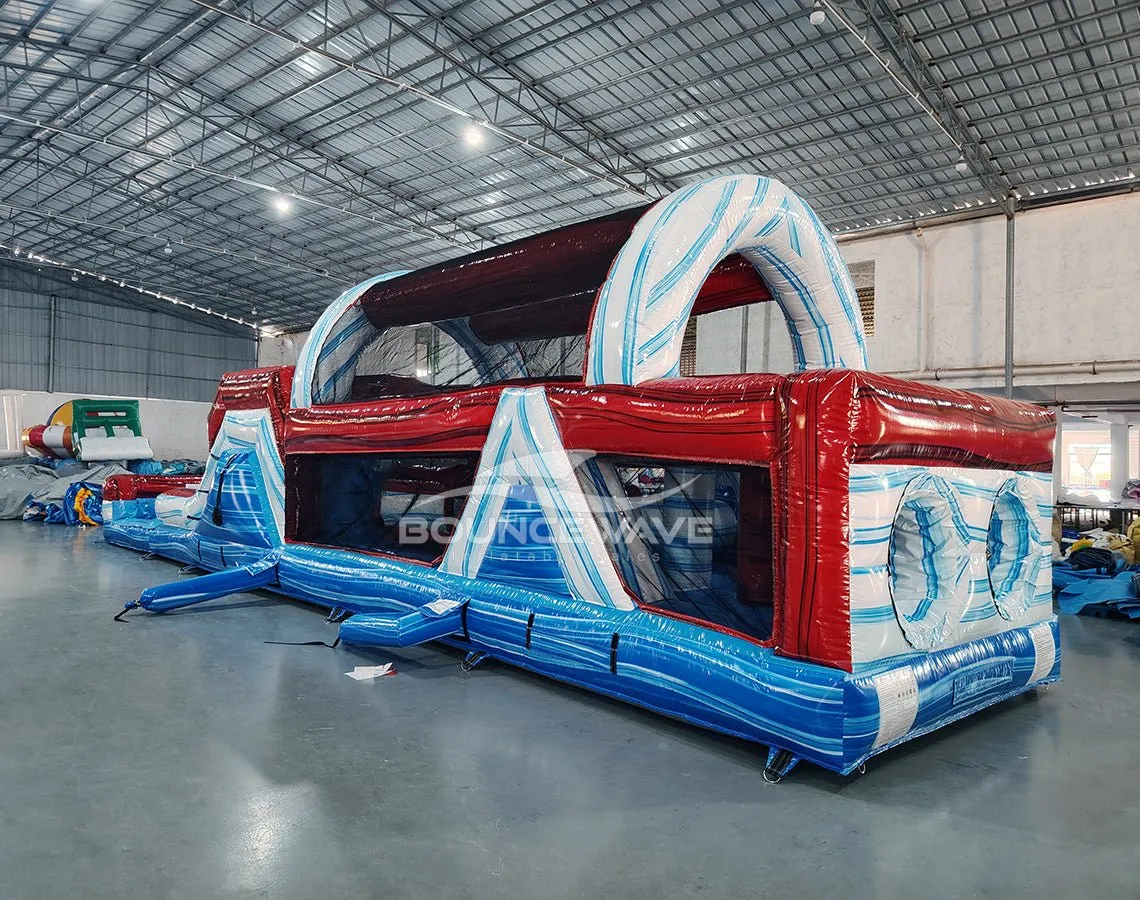 46ft American Thunder Commercial Hybrid Inflatable Obstacle Course