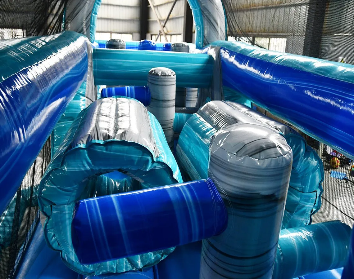 46ft Bahama Blast Hybrid Inflatable Obstacle Course