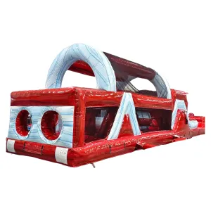 46ft Crimson Bay Commercial Hybrid Inflatable Obstacle Course