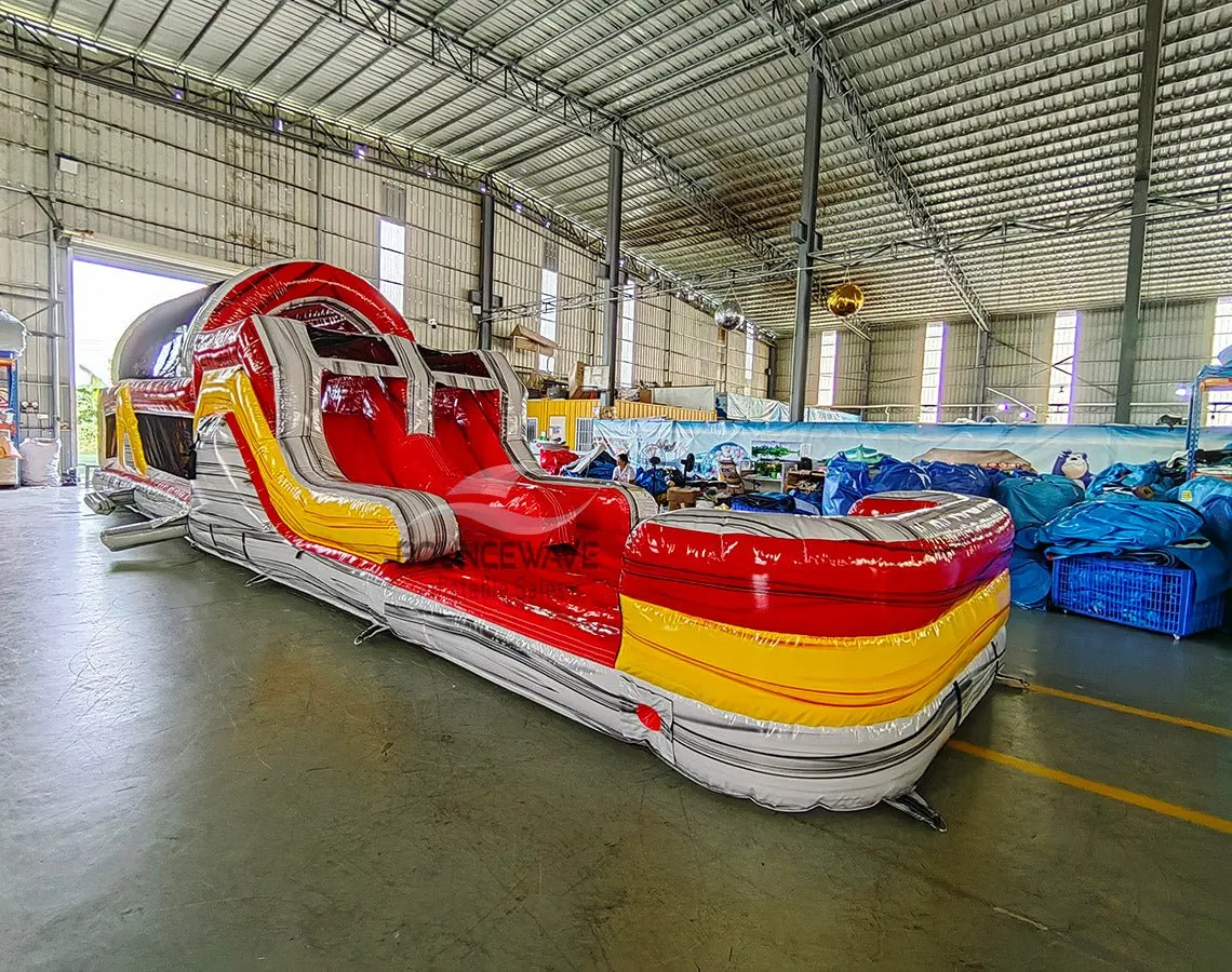 46ft Fire Island Hybrid Inflatable Obstacle Course