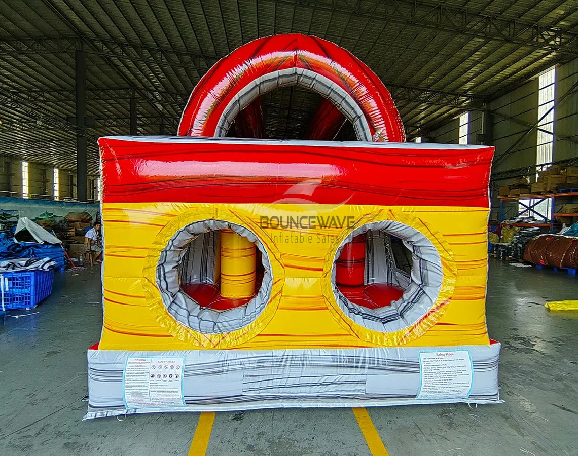 46ft Fire Island Hybrid Inflatable Obstacle Course