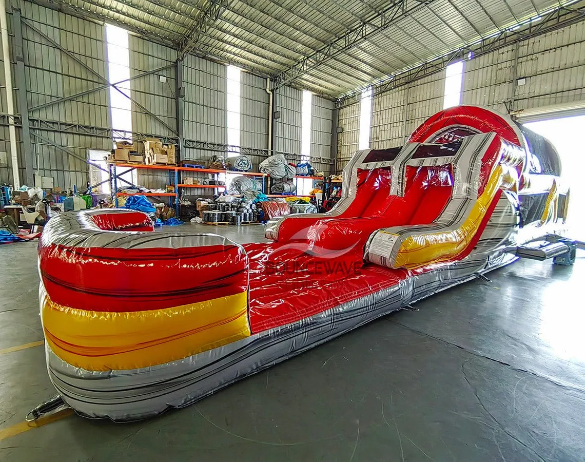 46ft Fire Island Hybrid Inflatable Obstacle Course