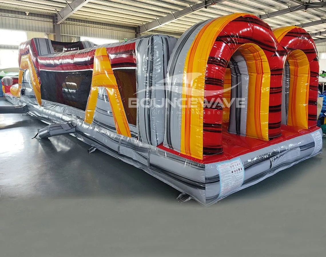 46ft Fire Island "Flash" Hybrid Inflatable Obstacle Course